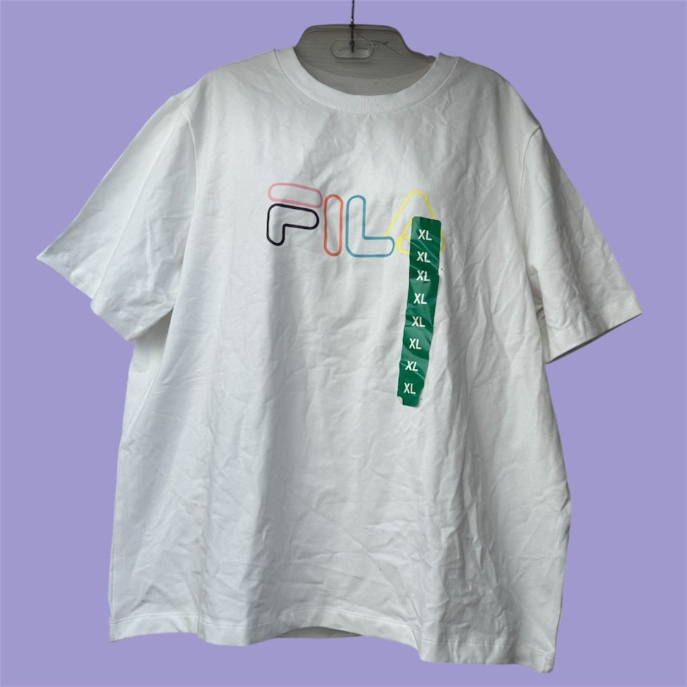 Fila White Graphic T-Shirt